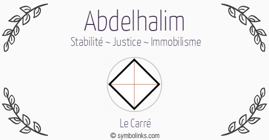 Symbole géonumérologique du prénom Abdelhalim
