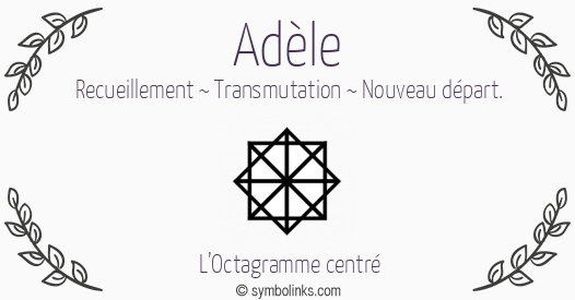 Symbole géonumérologique du prénom Adèle