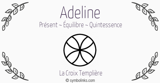 Symbole géonumérologique du prénom Adeline