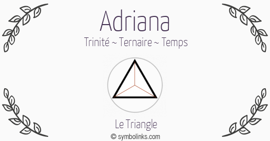 Symbole géonumérologique du prénom Adriana
