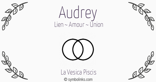 Symbole géonumérologique du prénom Audrey