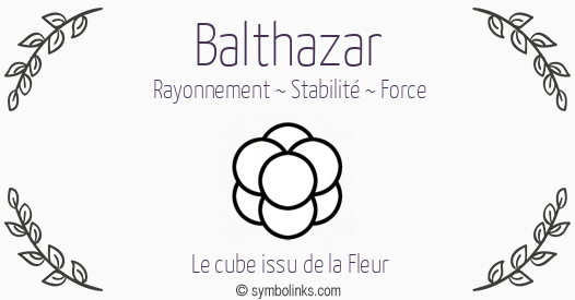 Symbole géonumérologique du prénom Balthazar