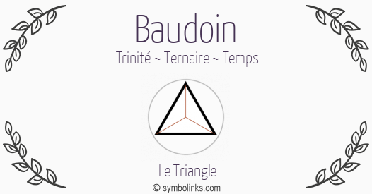 Symbole géonumérologique du prénom Baudoin