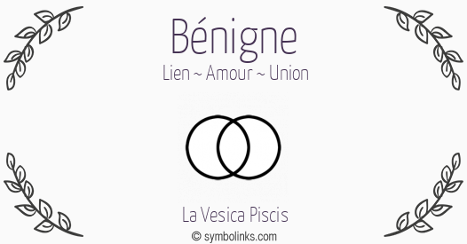 Symbole géonumérologique du prénom Bénigne