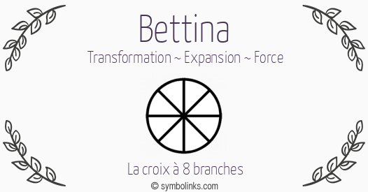 Symbole géonumérologique du prénom Bettina