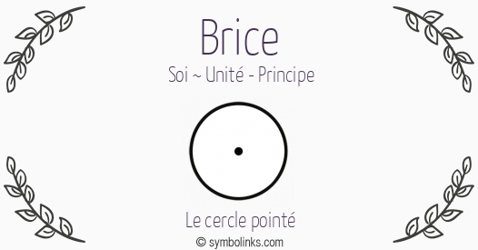 Symbole géonumérologique du prénom Brice