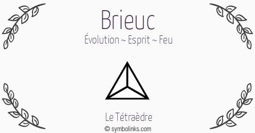 Symbole géonumérologique du prénom Brieuc