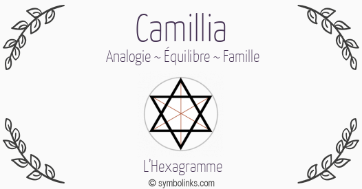 Symbole géonumérologique du prénom Camillia