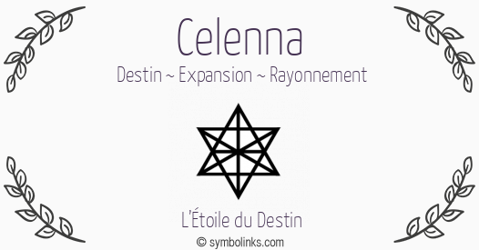 Symbole géonumérologique du prénom Celenna