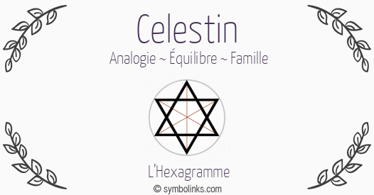 Symbole géonumérologique du prénom Célestin