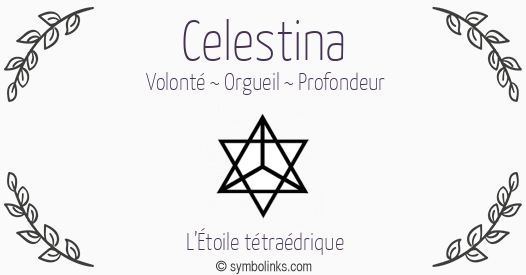 Symbole géonumérologique du prénom Celestina
