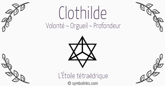 Symbole géonumérologique du prénom Clothilde