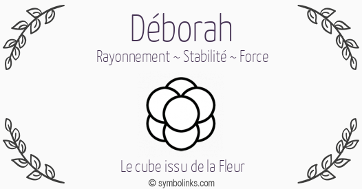 Symbole géonumérologique du prénom Déborah