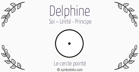 Symbole géonumérologique du prénom Delphine