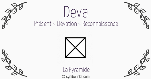 Symbole géonumérologique du prénom Deva