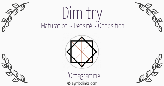 Symbole géonumérologique du prénom Dimitry