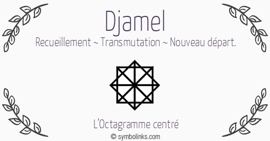 Symbole géonumérologique du prénom Djamel