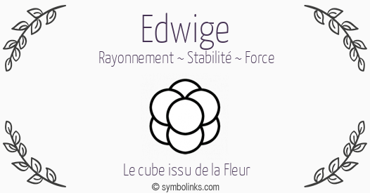 Symbole géonumérologique du prénom Edwige