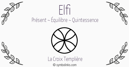 Symbole géonumérologique du prénom Elfi