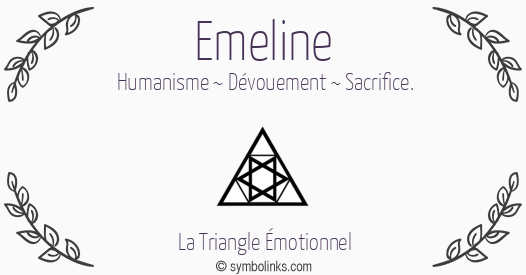 Symbole géonumérologique du prénom Emeline
