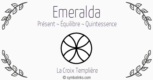 Symbole géonumérologique du prénom Emeralda