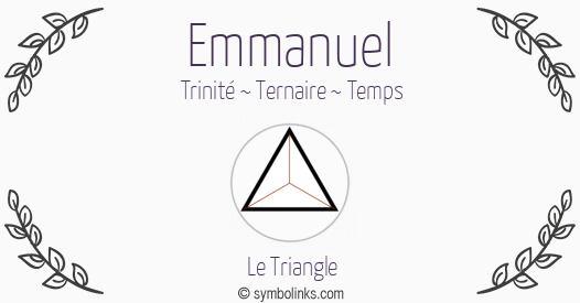 Symbole géonumérologique du prénom Emmanuel
