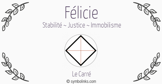 Symbole géonumérologique du prénom Félicie