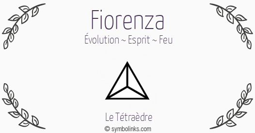 Symbole géonumérologique du prénom Fiorenza