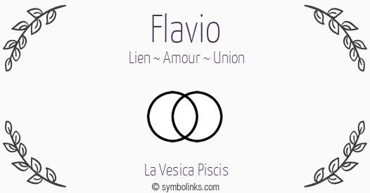 Symbole géonumérologique du prénom Flavio