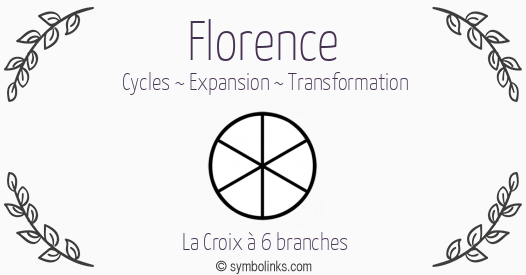Symbole géonumérologique du prénom Florence