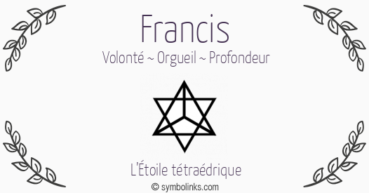 Symbole géonumérologique du prénom Francis
