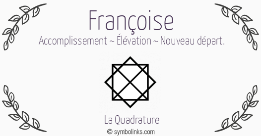 Symbole géonumérologique du prénom Françoise