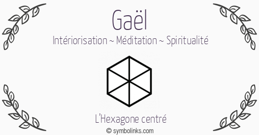 Symbole géonumérologique du prénom Gaël