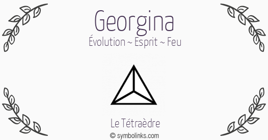 Symbole géonumérologique du prénom Georgina