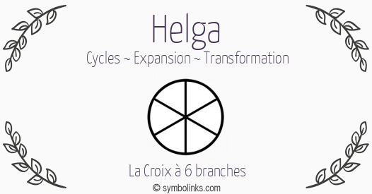 Symbole géonumérologique du prénom Helga