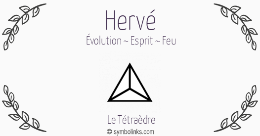 Symbole géonumérologique du prénom Hervé