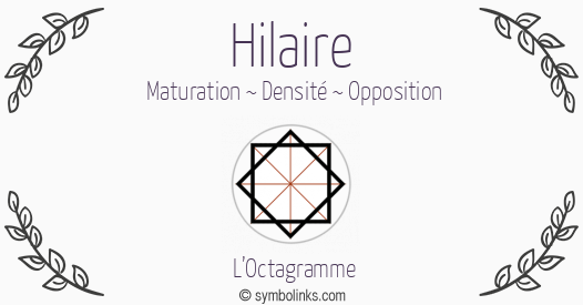 Symbole géonumérologique du prénom Hilaire