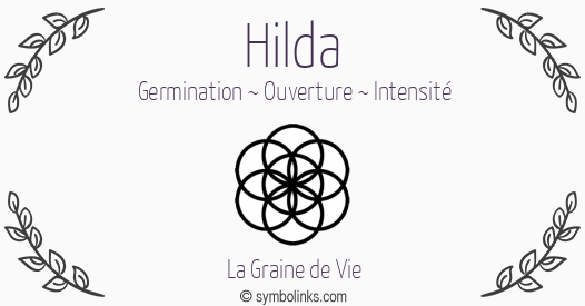 Symbole géonumérologique du prénom Hilda