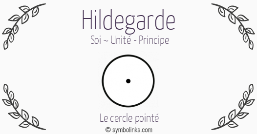 Symbole géonumérologique du prénom Hildegarde