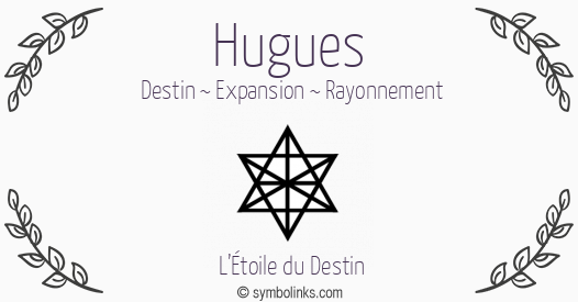 Symbole géonumérologique du prénom Hugues