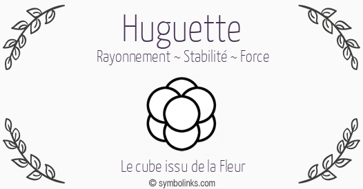 Symbole géonumérologique du prénom Huguette