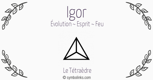 Symbole géonumérologique du prénom Igor