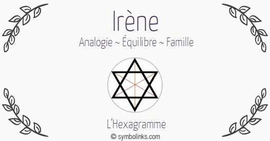 Symbole géonumérologique du prénom Irène