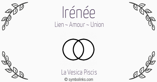 Symbole géonumérologique du prénom Irénée