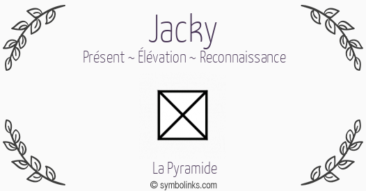 Symbole géonumérologique du prénom Jacky
