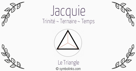 Symbole géonumérologique du prénom Jacquie