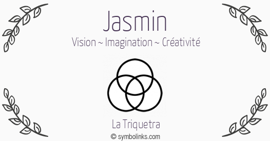 Symbole géonumérologique du prénom Jasmin