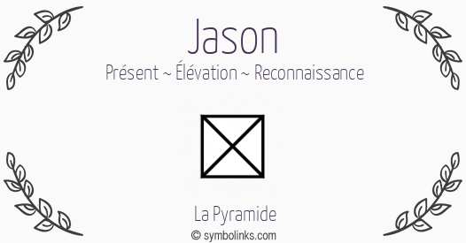 Symbole géonumérologique du prénom Jason