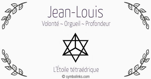 Symbole géonumérologique du prénom Jean-Louis