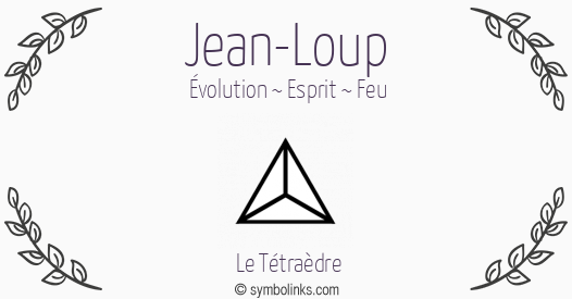 Symbole géonumérologique du prénom Jean-Loup